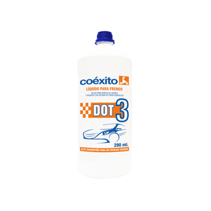 Líquido de frenos Coéxito DOT3 290 CC Unidad