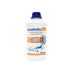 Líquido de frenos Coéxito DOT3 240 CC Unidad