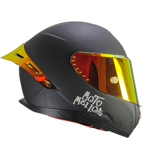 Casco Integral MM 909SP Solid Negro Mate Rojo
