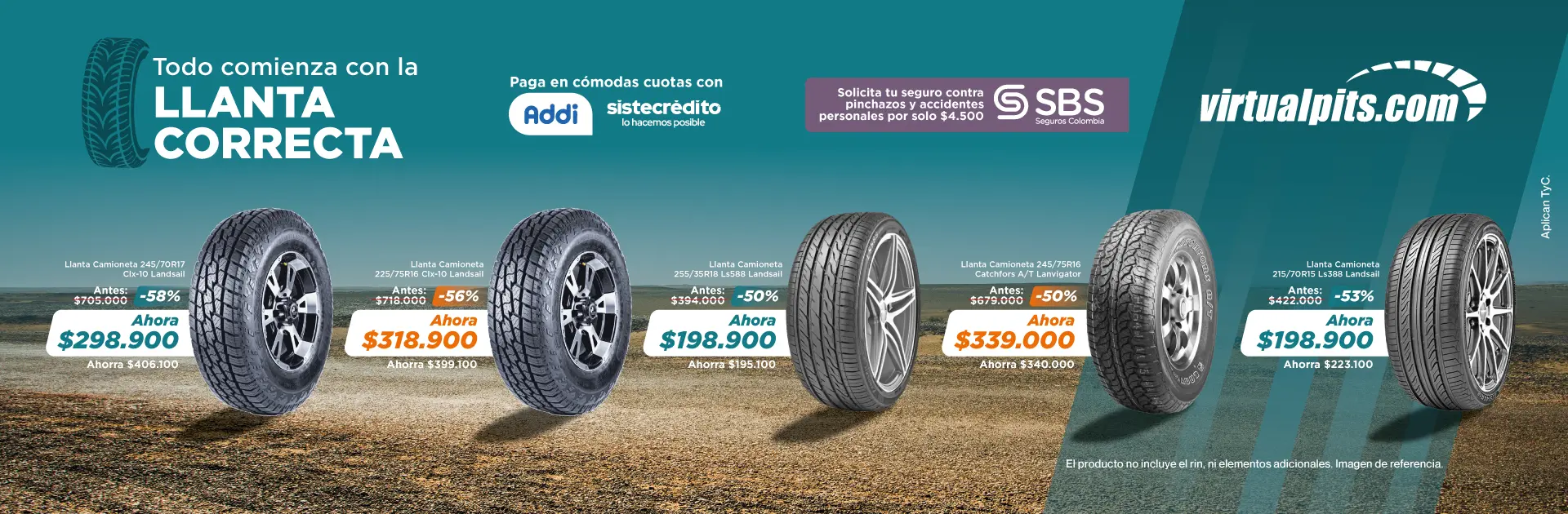 Promo de llantas camioneta